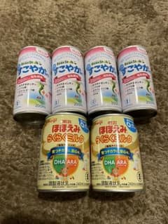 液体ミルク 明治ほほえみ らくらくミルク✖️2缶、すこやか✖️4缶のサムネイル