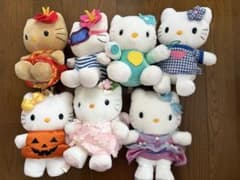 ハローキティ ぬいぐるみ 7体セット コスチューム サンリオ 約20〜25cm ハローキティ ぬいぐるみ 7体セット コスチューム サンリオ 約20〜25cm