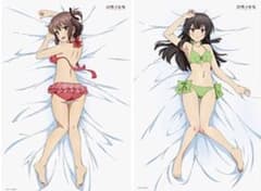 애니메이션 도사노 무녀 곁들여 침대 시트 에토 카나미 & 주조 히메와 가격 인하 장미 판매 가능 덤 유