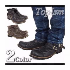 新品 送料無料★数量限定★メンズ ショートブーツ★エンジニアブーツ★超人気★のサムネイル