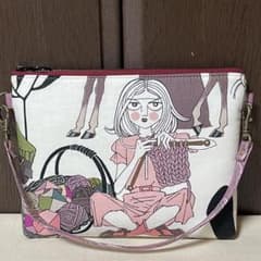 ♡20センチファスナーフラットポーチ♡ハンドメイド　アレキサンダーヘンリー ♡20㎝ファスナーポーチ♡ハンドメイド アレキサンダーヘンリー - メルカリ