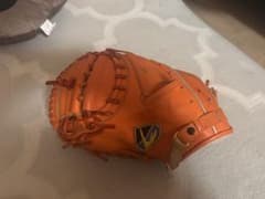LINDS SPORTS 硬式用キャッチャーミット オレンジのサムネイル