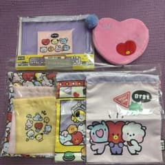 BTS BT21 Drawstring Pouch Set