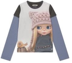 Coyseio ドールプリント 長袖Tシャツ - メルカリ