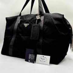 51Sufi様専用 プラダ 三角ロゴ ナイロン サフィアーノレザー ボストン