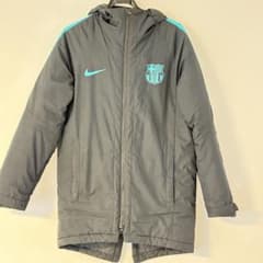 Nike FC Barcelona ベンチコート Sサイズ ブラック - メルカリ