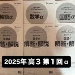 ベネッセ スタディーサポート 学力リサーチ 模試 高3 第1回 α 2025年
