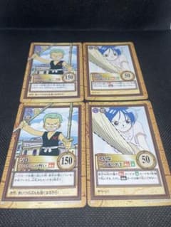 ワンピース　カードダス　ハイパーバトル　旧裏　ゾロ　くいなセットのサムネイル