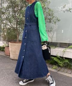 ２WAY仕様、デニムジレワンピースのサムネイル