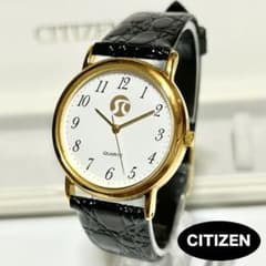 CITIZEN クォーツ ホワイト ゴールド ユニセックス 時計 稼働 新品電池