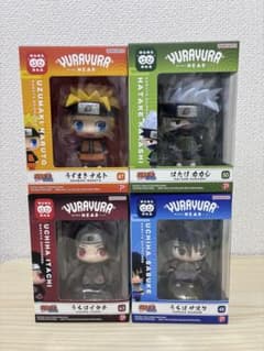 NARUTO YURAYURA HEAD フィギュア 4種セット ゆらゆらヘッド - メルカリ