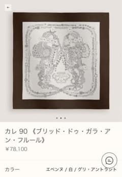 HERMESエルメス新品未使用カレ90 (ブリッド・ドゥ・ガラ・アン
