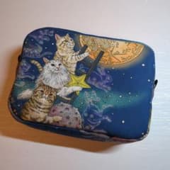 泰子様　✨️イベント品✨️❣️保冷・保温マチ付きポーチ　6点　猫 ハンドメイド ボックスポーチ 月あかりの猫 ハンドメイド - メルカリ