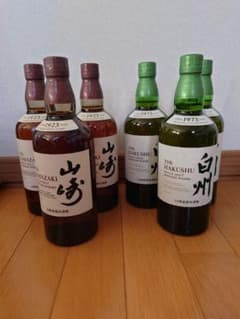 値下げ交渉歓迎　山崎3本 白州3本 NV 43度 700ml 6本セットのサムネイル