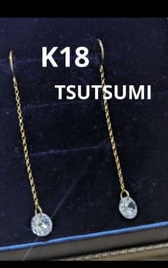 いちご K18 TSUTSUMI ロングチェーンピアス いちご様専用 K18 TSUTSUMI ロングチェーンピアス - メルカリ
