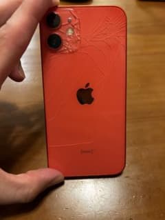 Apple iPhone 12mini 128G(赤) 背面ひび割れありのサムネイル