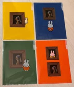 ミッフィー フェルメール展限定　 A4クリアファイル 4種セットのサムネイル