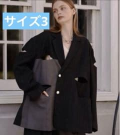 未使用タグ付 seyto ブロッキングカットアウトセミダブルテーラードジャケット seyto（セイト）の「Blocking cut out semi double tailored jacket