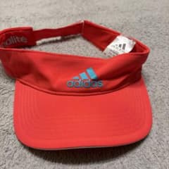 adidas 赤 蛍光色サンバイザーのサムネイル