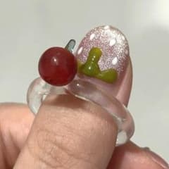 Thumbnail of ガラスリング 指輪 サイズ リンゴ　12 13 14 15 16 17