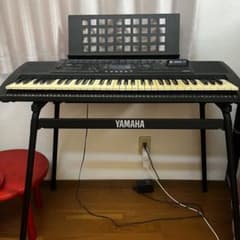 YAMAHA 電子キーボード スタンド、譜面台、取り扱い説明書付き 電子