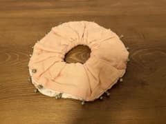 PUR 池田泉 ハンドカットワーク　シュシュ ピンクのサムネイル