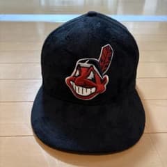 New Era 9FIFTY スナップバックキャップ 黒　インディアンスのサムネイル