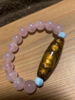 工芸品大漆銅線☓合成オパール財神天珠ブレスレット - メルカリ