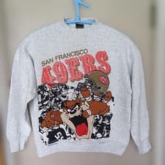 新品 NFL サンフランシスコ 49ERS 希少トレーナー XL 古着 90年代 NUTMEG NFL SANFRANCISCO 49ERS サンフランシスコ