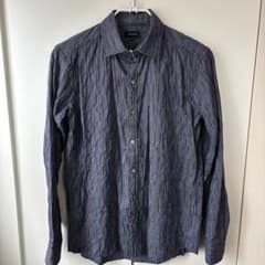 JOSEPH HOMME 長袖シャツ 46 ネイビー チェックのサムネイル