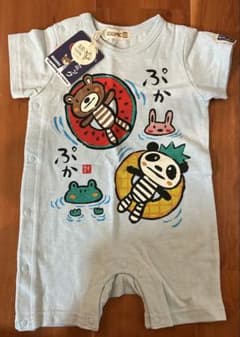 Ｍさん専用　ZOOMIC ロンパース　80cm 水色のサムネイル