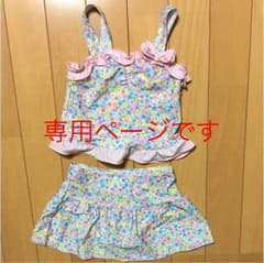 花柄 タンキニ水着 100cmのサムネイル
