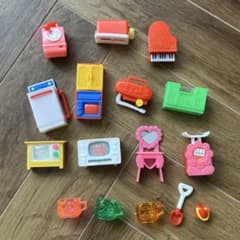 グリコのおまけ ミニチュア家具・家電セット 昭和レトロ - メルカリ