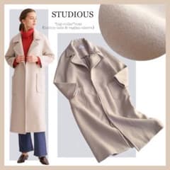 希少•完売品【ビッグカラー＆ボタンレス】ステュディオス／オーバー 