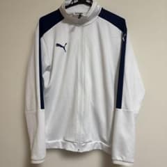 PUMA フルジップジャケット ホワイト/ネイビーのサムネイル