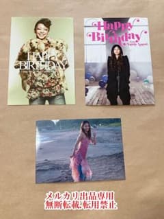 お値下げ 貴重 レア 安室奈美恵 FC限定birthday Card＋写真セット