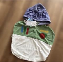 [신품 미사용] 토이 스토리 후드 첨부 판초 버즈 90cm