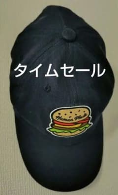 Human Made ハンバーガー 刺繍 キャップ ネイビー - メルカリ