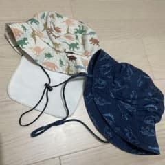 キッズ 恐竜柄 帽子 2点セット 52cm 54cmのサムネイル