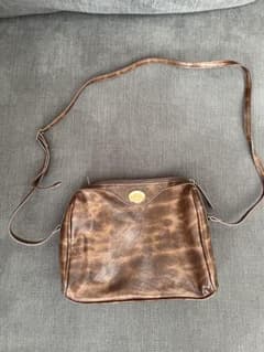 CENSE OF PLACEブラウンレザーショルダーバッグ