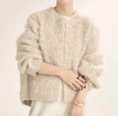 Plage プラージュ R'IAM シャギーカーディガン ナチュラル - メルカリ