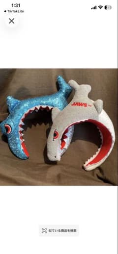 キーボード様専用JAWS™ ジョーズ　スパンコール　カチューシャ　2個セットのサムネイル