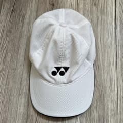 YONEX メッシュ キャップ ホワイト - メルカリ