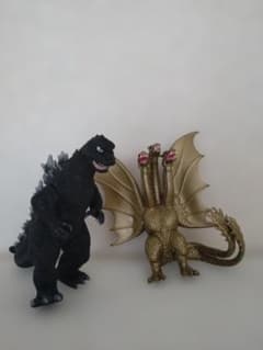 ゴジラ キングギドラ ソフビ フィギュア 2体セット