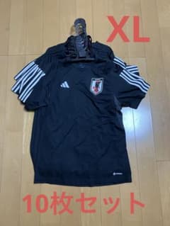 0328_adidas 日本代表 サッカーシャツ 黒 10枚セット