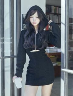 Darich オープンケーブルニットミニワンピース BLK FLサイズ - メルカリ