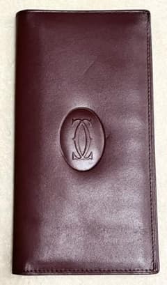 カルティエ　Cartier  マストライン　ボルドー　二つ折り　長財布　札入れのサムネイル