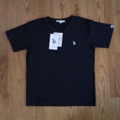U.S. POLO ASSN. Vネック Tシャツ ブラックのサムネイル