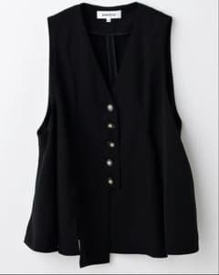 【ENFOLD】FRARE VEST (Black, Size 38)