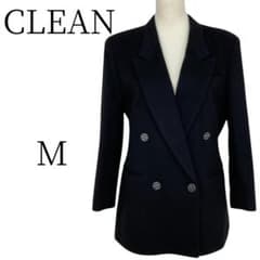 ☆美品 CLEAN クリーン カシミア ブラック テーラードジャケット M 